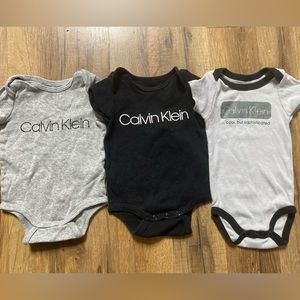 Bundle of Calvin Klein onesies 0-3 months